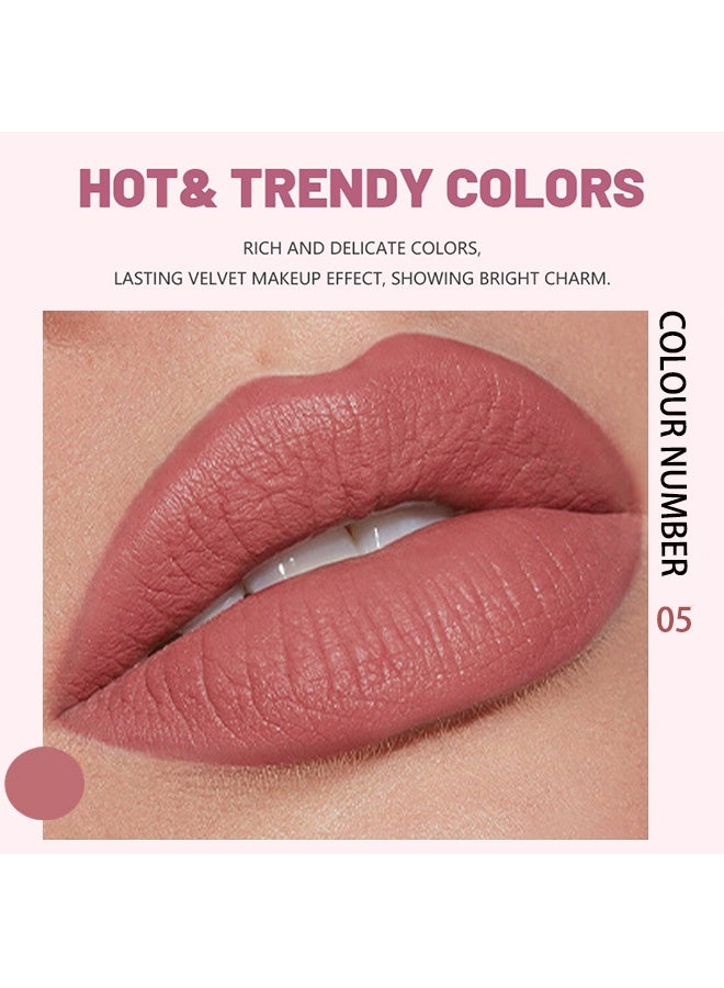 بوداير أحمر شفاه سائل مطفي، ملمع شفاه، صبغة شفاه مقاومة للماء طويلة الأمد، لا تلتصق بالكوب ولا تتلاشى، لمعة شفاه احترافية، هدية مكياج للنساء (05) - Image 2